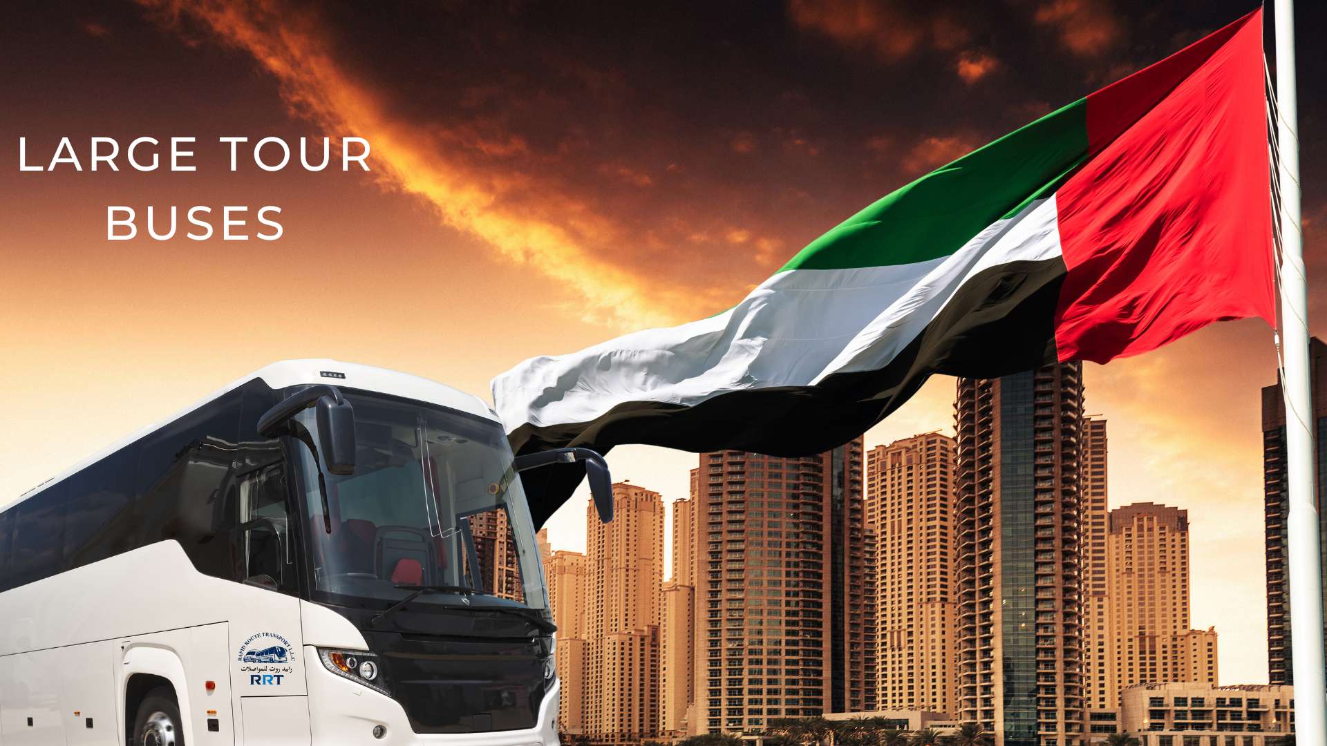 RRT Bus with Dubai Flag
