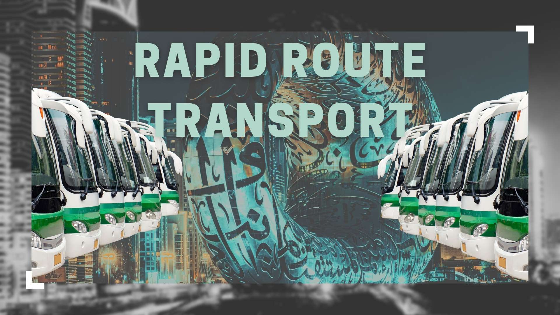 RRT Green Buses at Museum of Future Dubai
