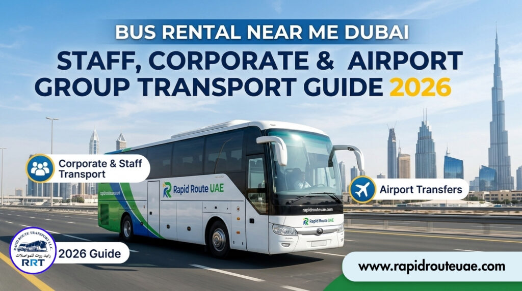 RTA-licensed bus rental near me in Dubai — Rapid Route Transport UAE