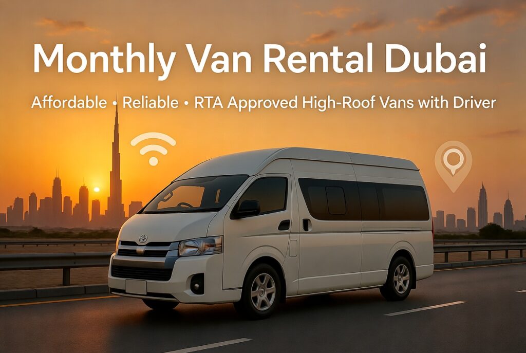 Comfortable interior of latest model high-roof van Dubai