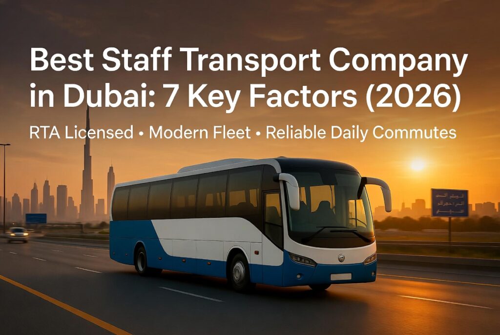 Best staff transport company in Dubai with modern fleet for daily employee commuting